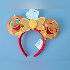 Disney Parks Jollywood Nights Ollie Gingerbread Ears with Removable Bow